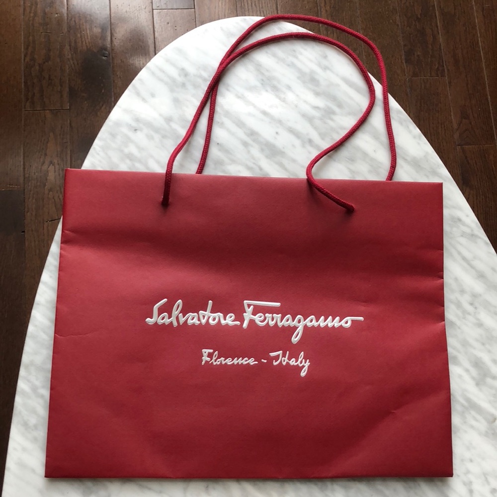 Ferragamo paper shopping bag